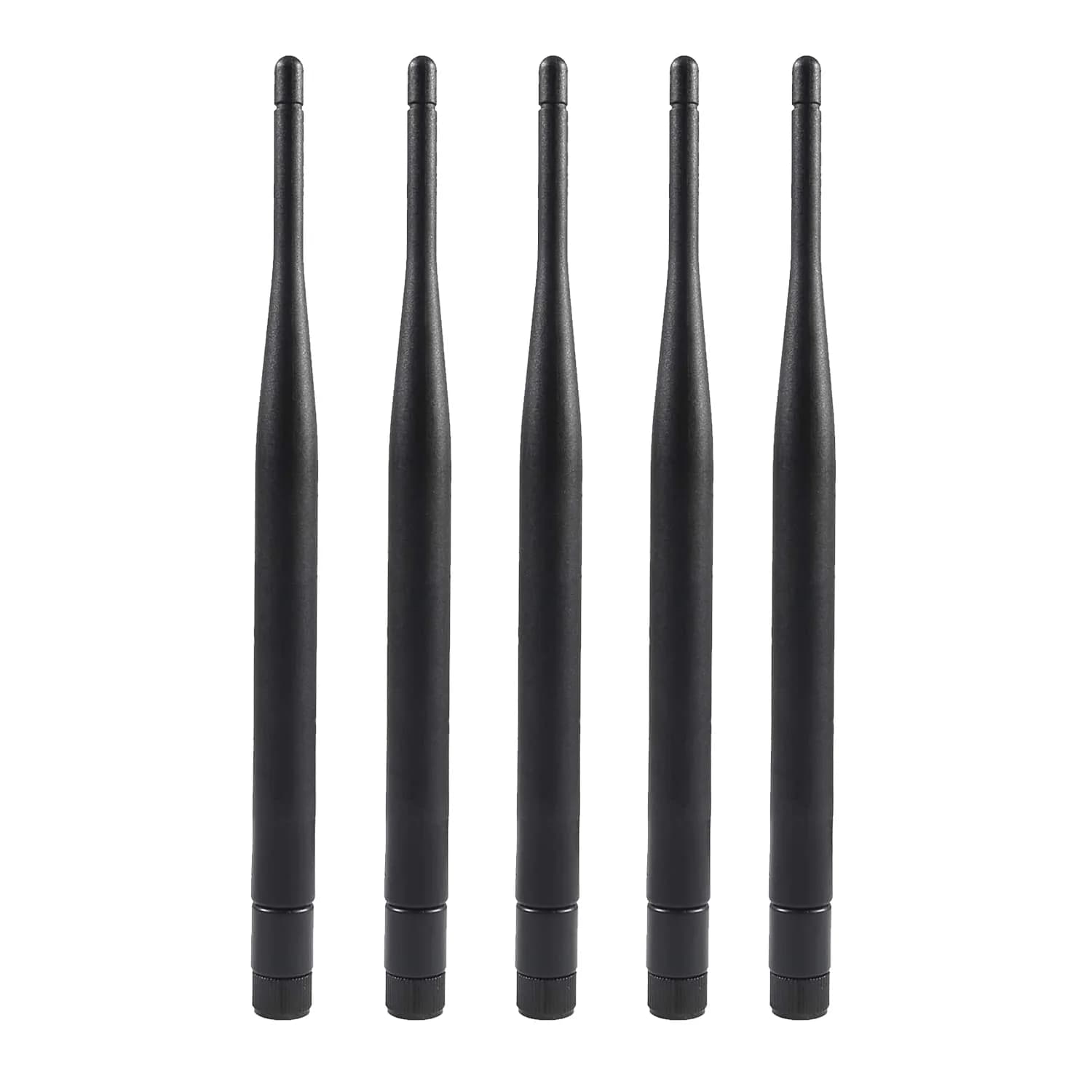 AEDIKO 6dBi Dual Band WiFi Antennas - 2.4GHz & 5GHz - RP-SMA Male - 5 Pcs | Boost Wireless Range for Routers & Cameras - view 2