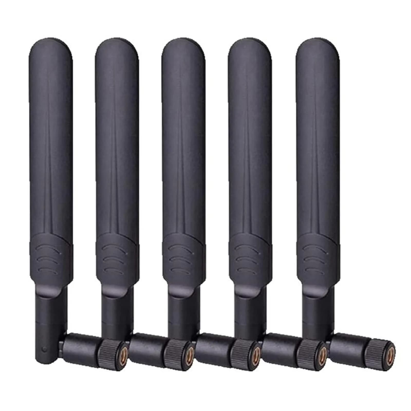 AEDIKO 5pcs Dual Band WiFi Antennas 8dBi Gain | RP-SMA Male Connector - main product image