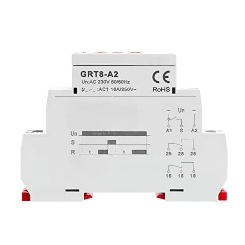 GEYA GRT8-A2 Single Function Delay On Timer Relay AC230V, 16A, 1-Module DIN Rail Mount | High Cost Performance thumbnail 2