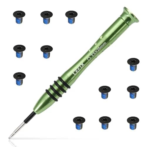 LeFix M2x3mm Torx T5 Screws (12-Pack, Black) with Screwdriver | Compatible with Dell XPS, Razer Blade, HP Envy thumbnail 1
