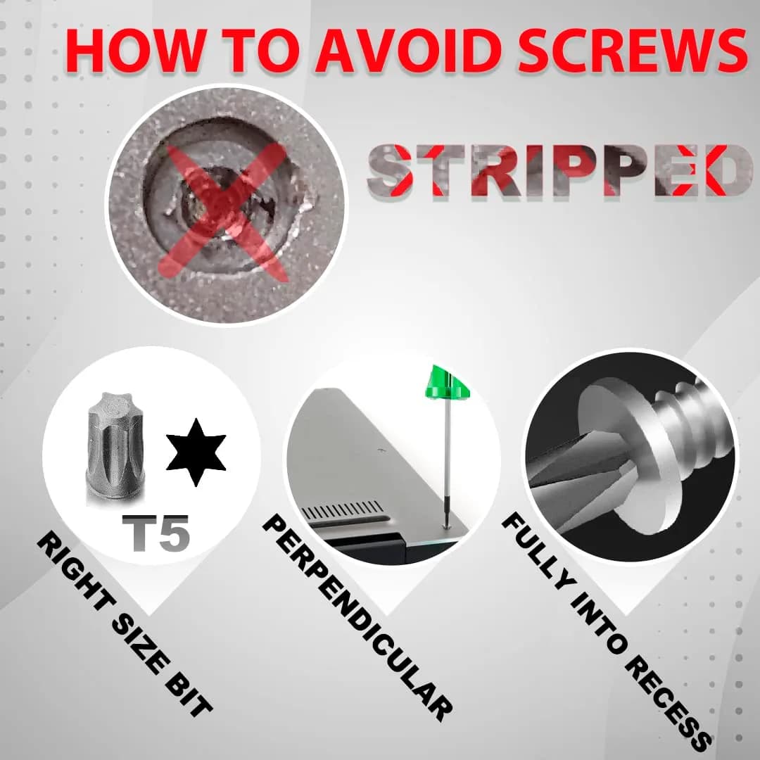 LeFix M2x3mm Torx T5 Screws (12-Pack, Black) with Screwdriver | Compatible with Dell XPS, Razer Blade, HP Envy - view 4