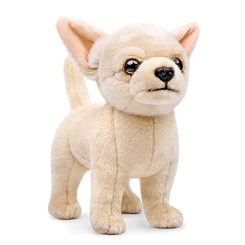 ZHONGXIN MADE 10-inch Simulation Chihuahua Dog Plush Toy - Soft, Non-Toxic, Cute Gift thumbnail 1