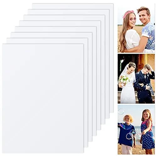 Hotop 8 Pcs Sublimation Aluminum Photo Signs Blanks 6x8 in | DIY Metal Photo Frames for Home & Office thumbnail 1