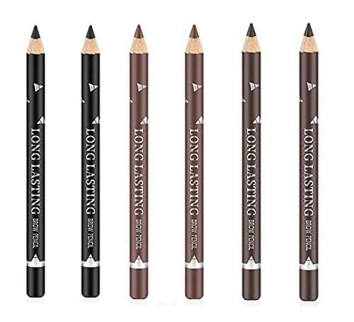 Go Ho Eyebrow & Eye Liner Pencil Set | Sweatproof, Long-lasting, 3 Colors (Black, Brown, Dark Brown) thumbnail 1
