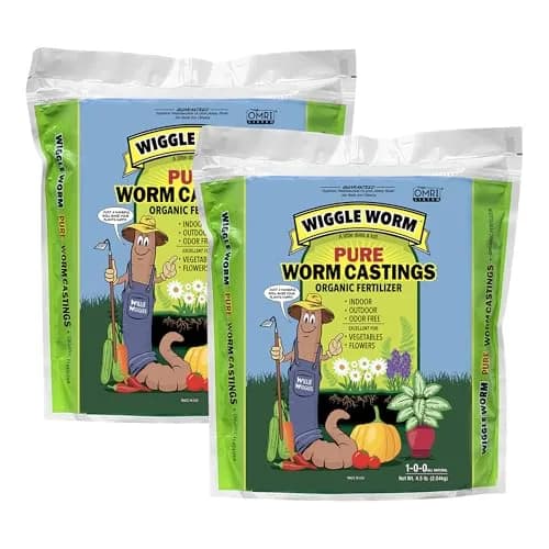 Wiggle Worm Organic Fertilizer 4.5lb | Pure Worm Castings for Healthy Soil & Plants thumbnail 1