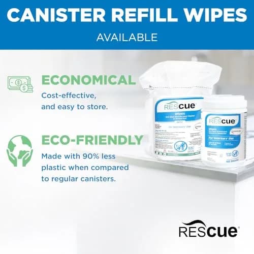 REScue Disinfectant Wipes 12 Pack | Fast-Acting, Safe for Pets & Humans, Eco-Friendly thumbnail 5