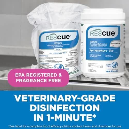REScue Disinfectant Wipes 12 Pack | Fast-Acting, Safe for Pets & Humans, Eco-Friendly thumbnail 2