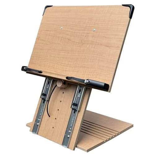 A+ BOOK STAND BS2500PRO XL Super Heavy Duty Book Stand 5.6 lb (2.54 kg) | Adjustable Height & Angle for Textbooks, Tablets, and Hands-Free Reading thumbnail 1