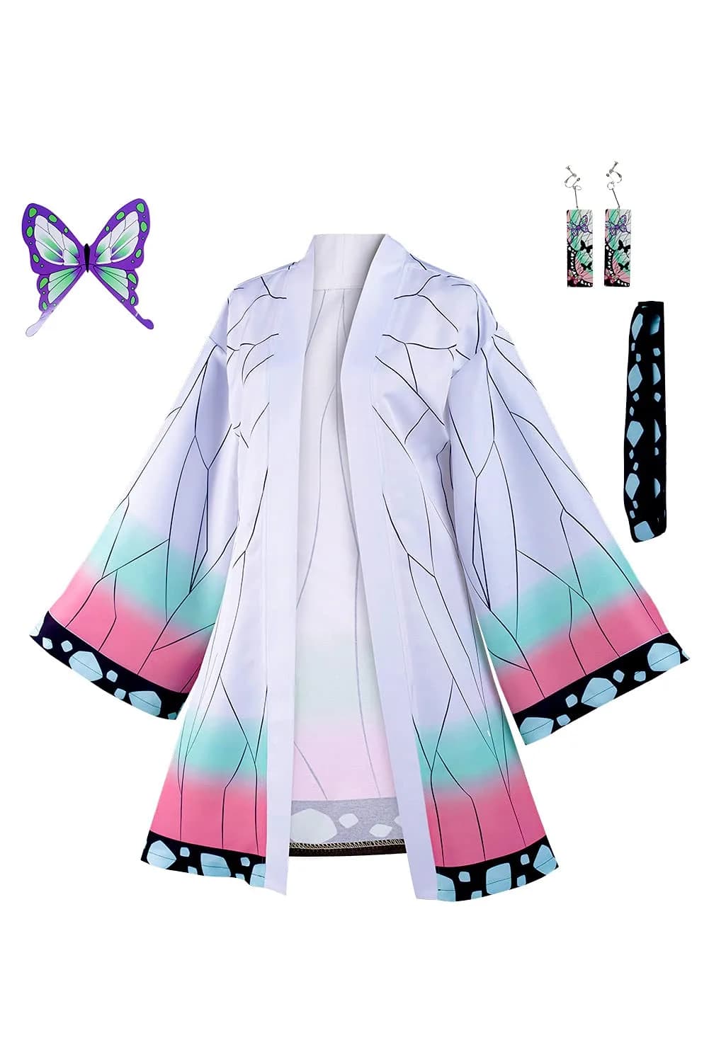 Haydory Adults Anime Cloak Cosplay Costume Kimono Cape Robe Halloween | Kimono-Style, Anime-Inspired, Kimono Cape, Small (en_US)