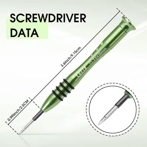 LeFix Gold M2x3 Torx T5 Screws (12-Pack) with T5 Screwdriver | Steel 410 Screws for Dell XPS, Razer Blade, HP Envy thumbnail 7