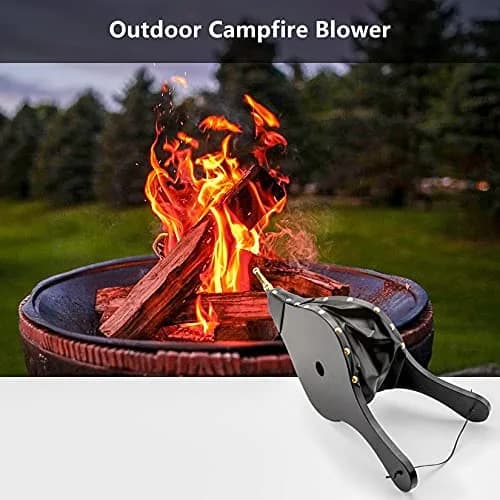 foedo Fireplace Bellows 19" x 8" | Durable Cast Nozzle & Hanging Strap thumbnail 7