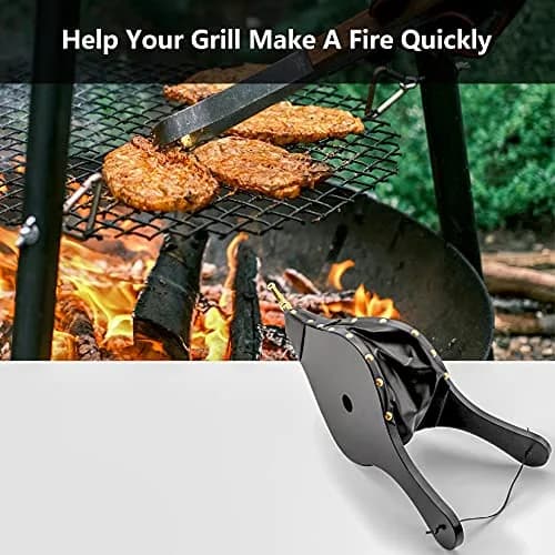 foedo Fireplace Bellows 19" x 8" | Durable Cast Nozzle & Hanging Strap thumbnail 4