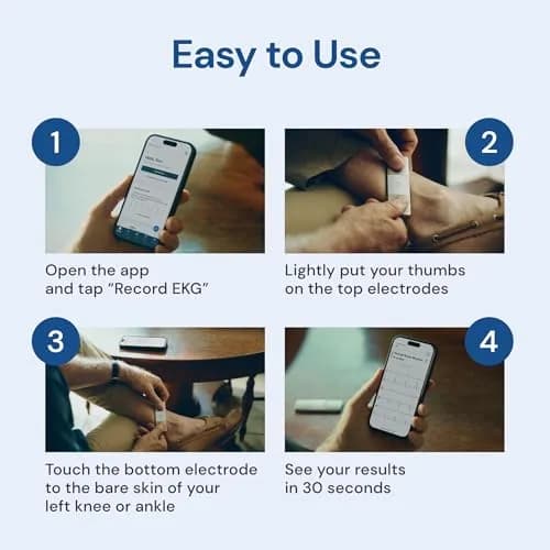 KardiaMobile 6L Max EKG Monitor with 1-Year KardiaCare | FDA-Cleared, Medical-Grade Heart Monitor, 30-Second Results, Unlimited Recordings thumbnail 6