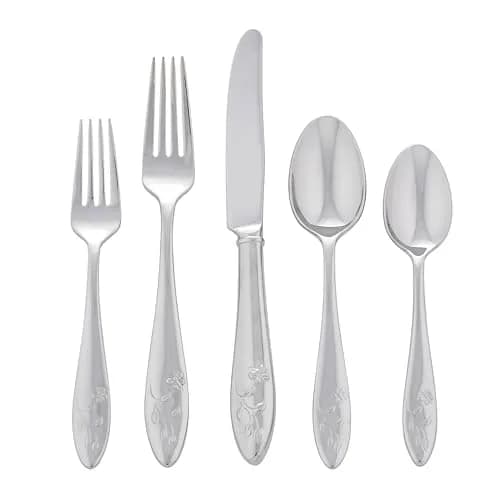Lenox Butterfly Meadow 65-Piece Flatware Set for 12 | Durable 18/10 Stainless Steel, Dishwasher Safe thumbnail 1