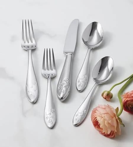 Lenox Butterfly Meadow 65-Piece Flatware Set for 12 | Durable 18/10 Stainless Steel, Dishwasher Safe thumbnail 6