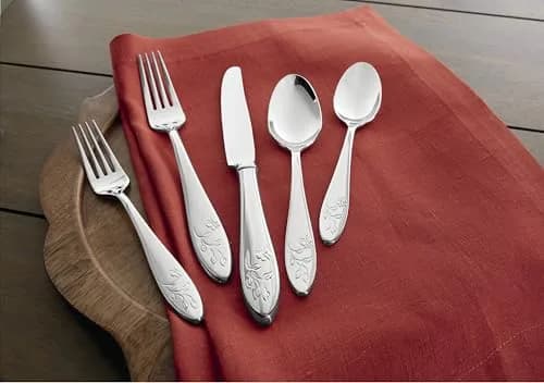 Lenox Butterfly Meadow 65-Piece Flatware Set for 12 | Durable 18/10 Stainless Steel, Dishwasher Safe thumbnail 7