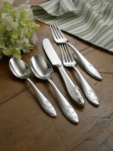 Lenox Butterfly Meadow 65-Piece Flatware Set for 12 | Durable 18/10 Stainless Steel, Dishwasher Safe thumbnail 9