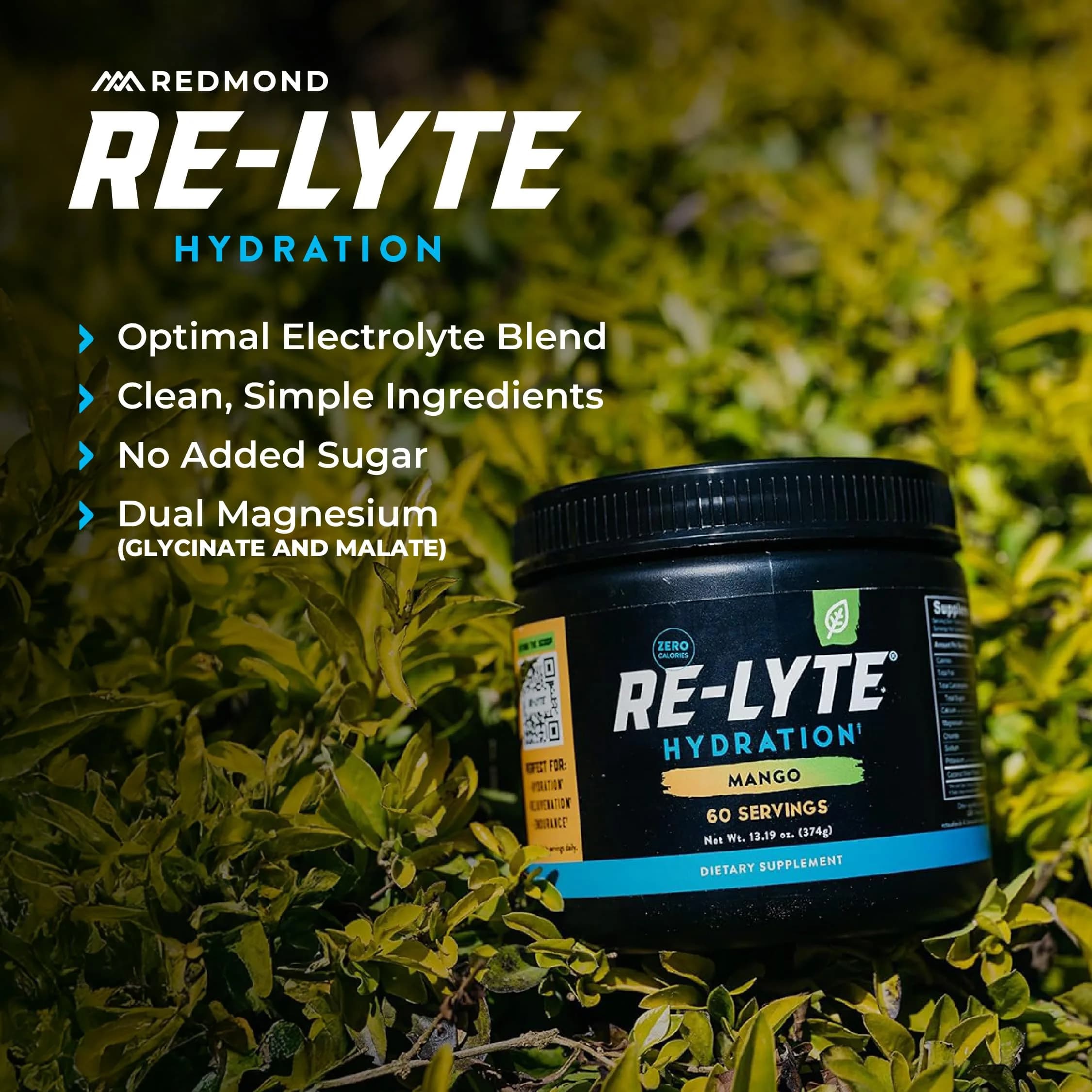 REDMOND Re-Lyte Hydration Electrolyte Powder Mix Mango (60 Servings) | Best Electrolyte Powder for Hydration - view 6
