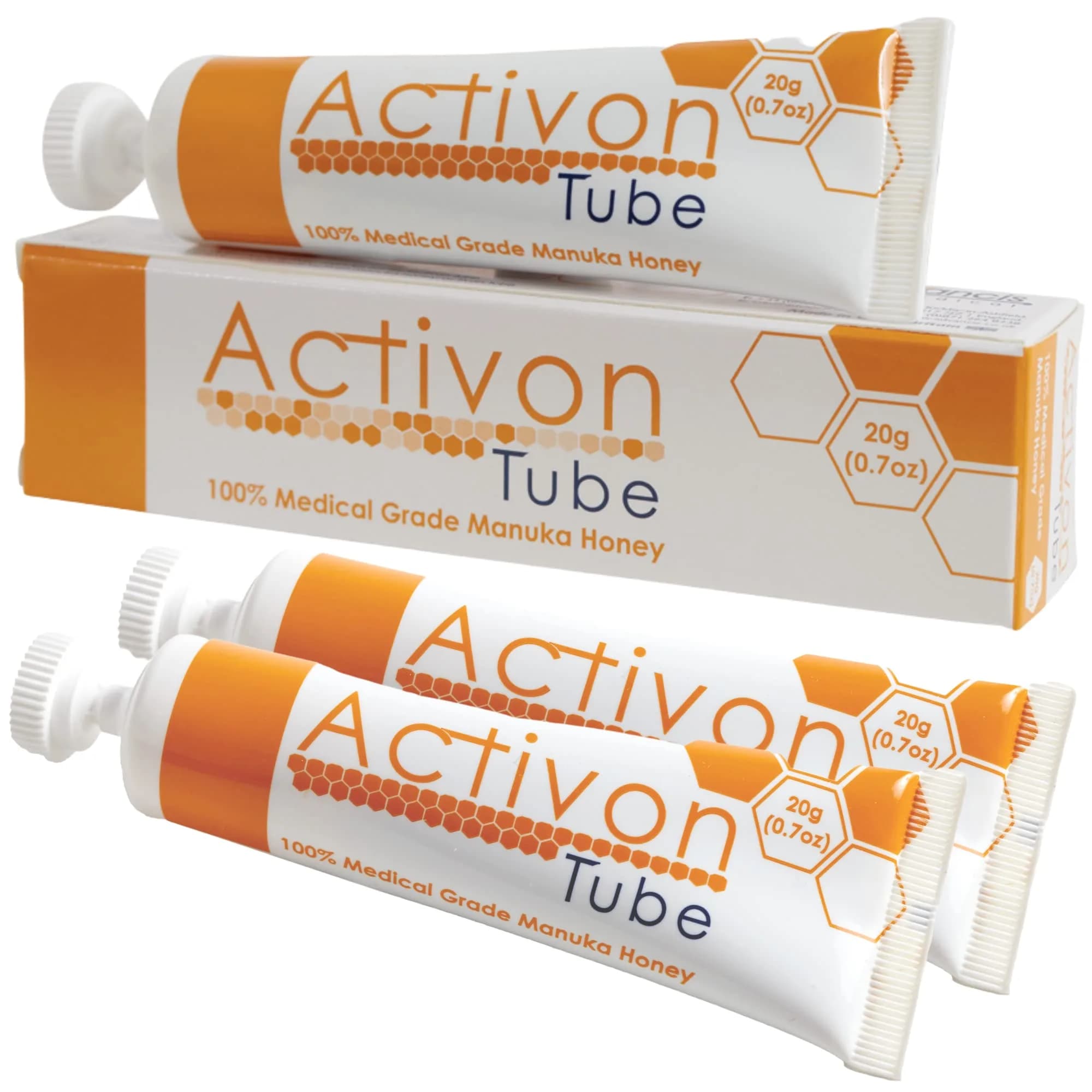 ActivOn Medical Grade Manuka Honey Gel 3 x 1 oz (2.1 fl oz) | Wound Care Healing Ointment - main product image