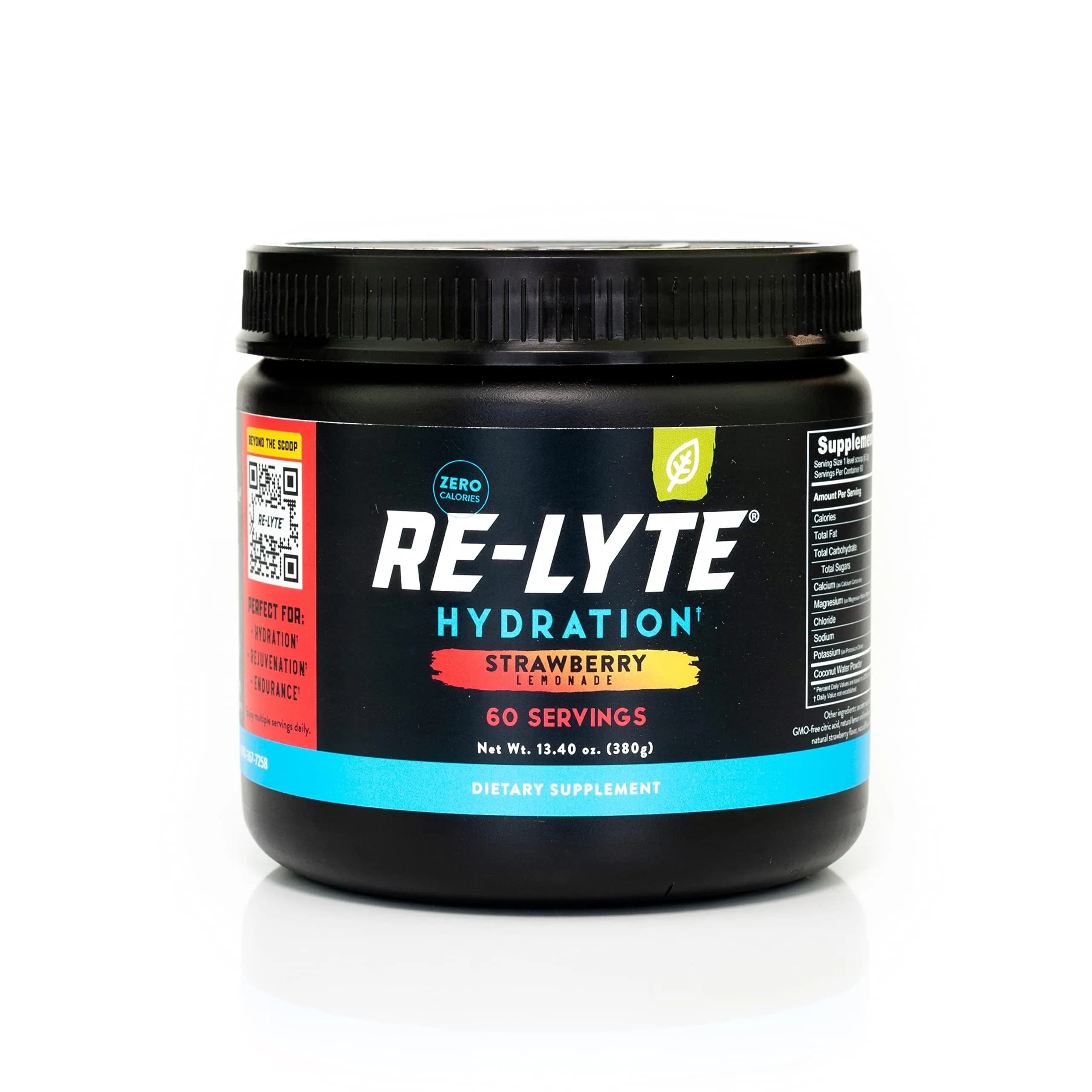 REDMOND Re-Lyte Hydration Electrolyte Powder Mix Strawberry Lemonade Flavor | 60 Servings - main product image