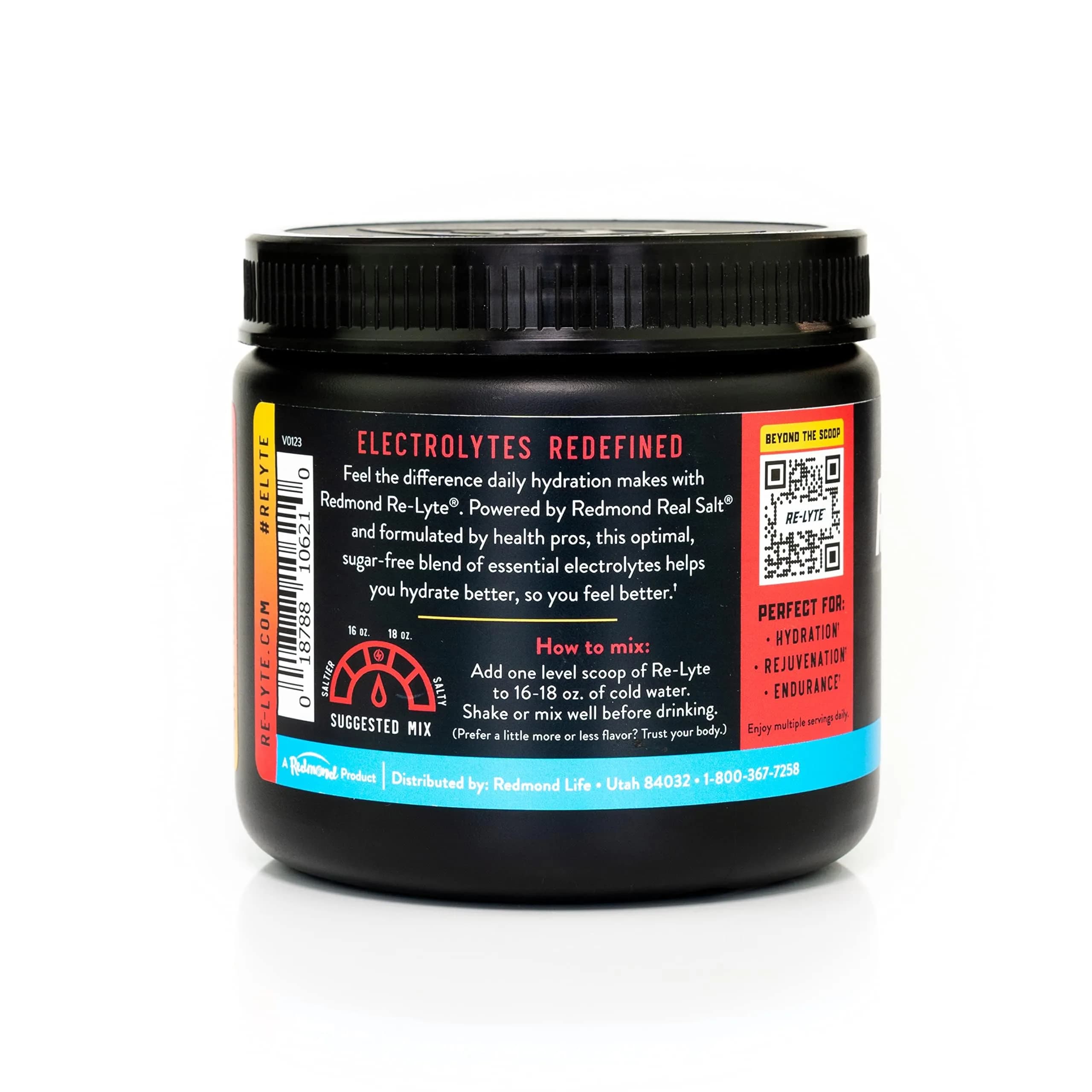 REDMOND Re-Lyte Hydration Electrolyte Powder Mix Strawberry Lemonade Flavor | 60 Servings - view 2
