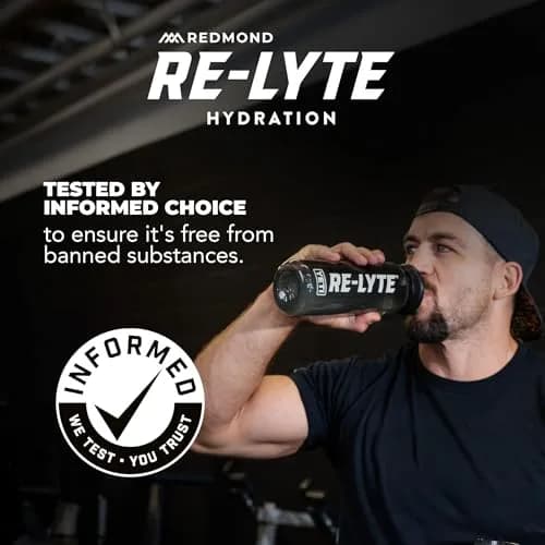 REDMOND Re-Lyte Sugar Free Electrolyte Powder Mix Strawberry Lemonade 60 Servings | Hydration with 60+ Trace Minerals thumbnail 5