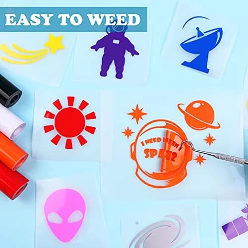 HTVRONT Permanent Vinyl Roll 12 Pack 12" x 5FT | Waterproof Craft & Sign Vinyl thumbnail 5