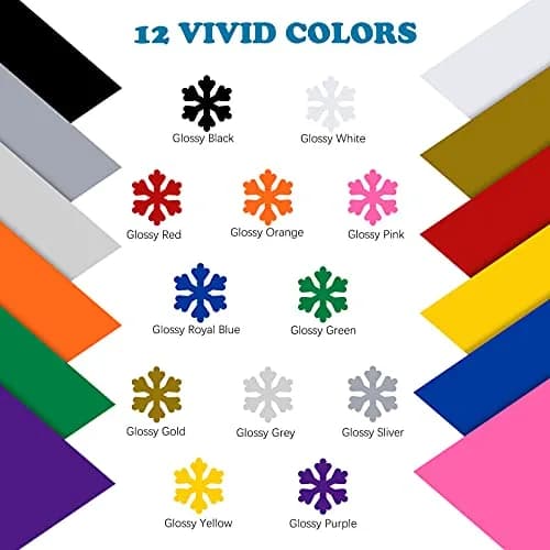 HTVRONT Permanent Vinyl Roll 12 Pack 12" x 5FT | Waterproof Craft & Sign Vinyl thumbnail 6