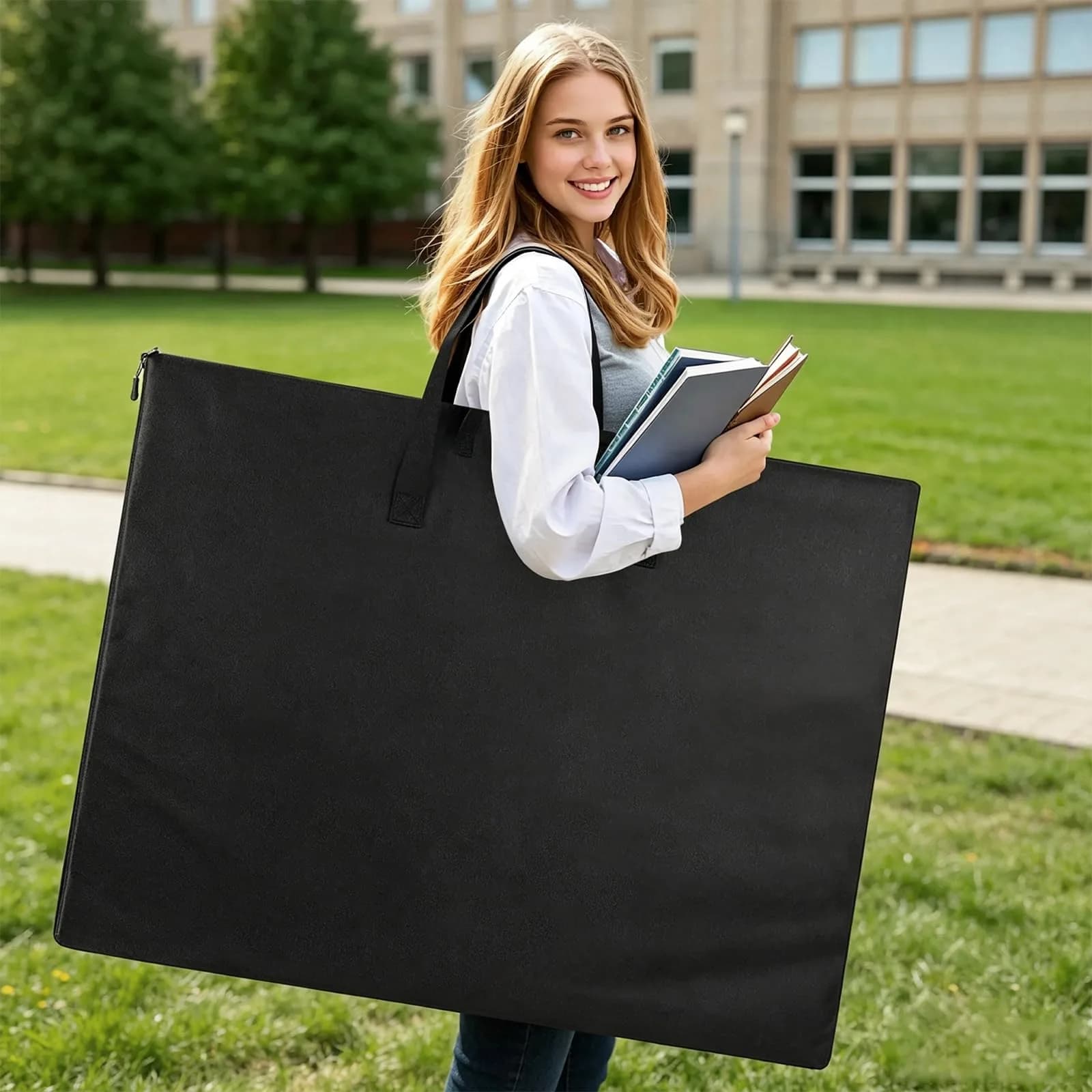 ZKOO 24 x 36 Inch Art Portfolio Bag 2-Pack | Waterproof Tote for Artwork & Posters - view 6