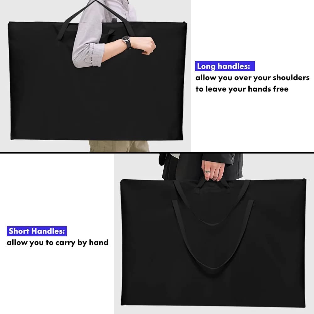 ZKOO 24 x 36 Inch Art Portfolio Bag 2-Pack | Waterproof Tote for Artwork & Posters - view 8