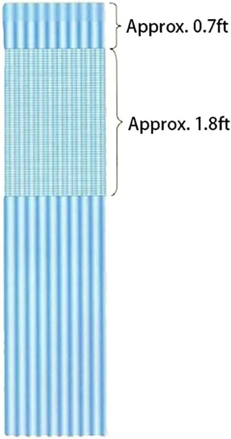 TTZ Hospital Curtain with Flat Hooks 60"W x 84"L | Flame Retardant, Polyester, Room Divider thumbnail 3