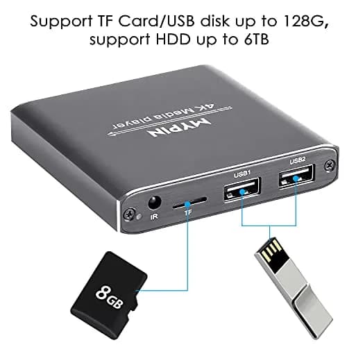 MYPIN 4K Media Player with Remote Control | HDMI up to 7.1 Surround Sound thumbnail 5