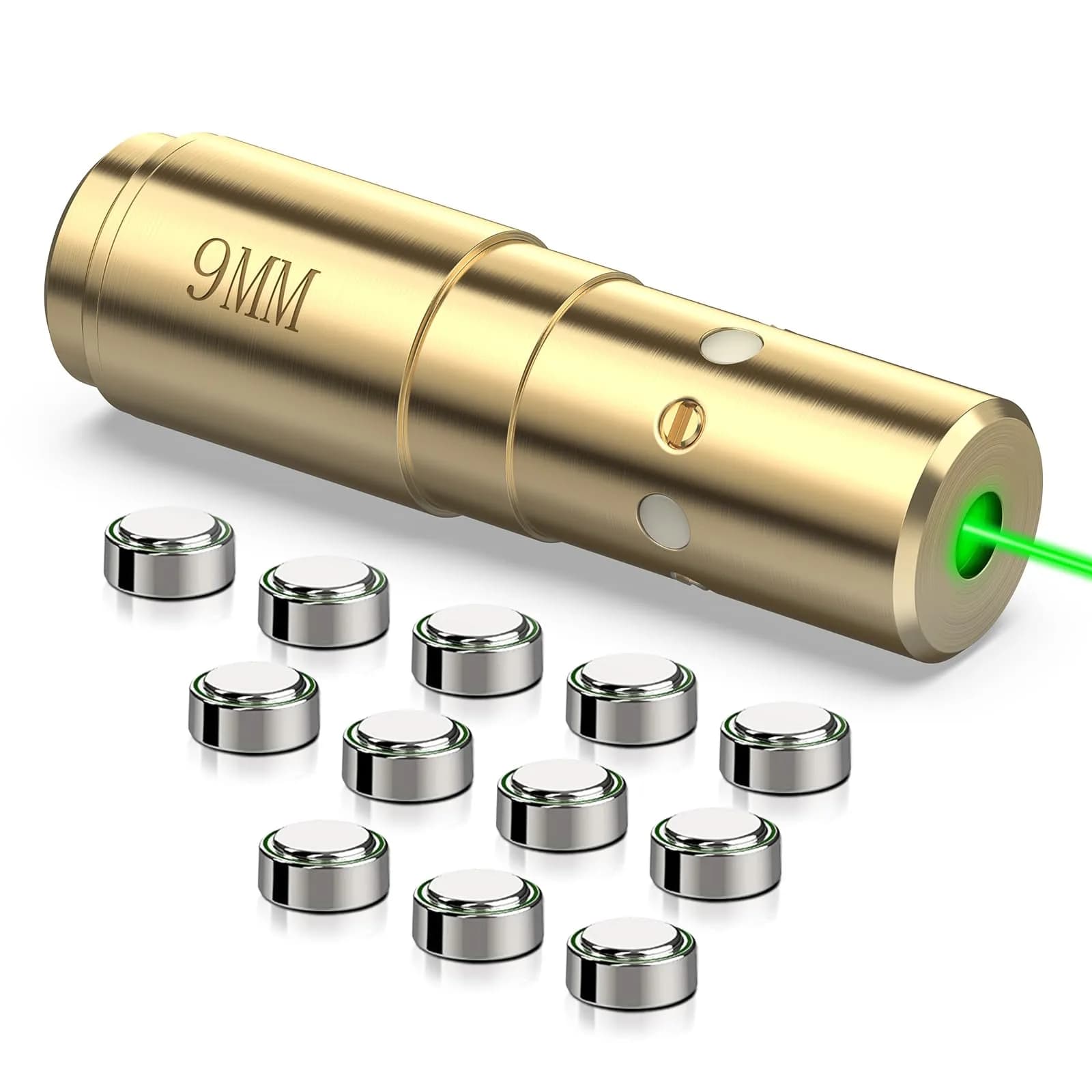 MidTen Green Laser Bore Sight 9mm | Bright Green Laser for Precise Zeroing