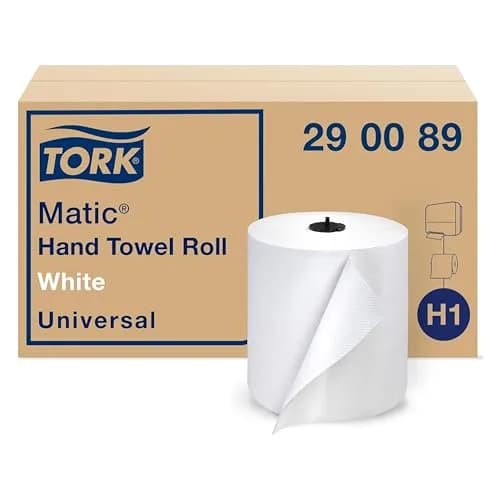 Tork Matic Advanced Paper Hand Towel Roll H1 (6 Rolls, 700ft Each) & Tork Mini Jumbo Toilet Paper Roll T2 (12 Rolls, 751ft Each) | USA Import - main product image