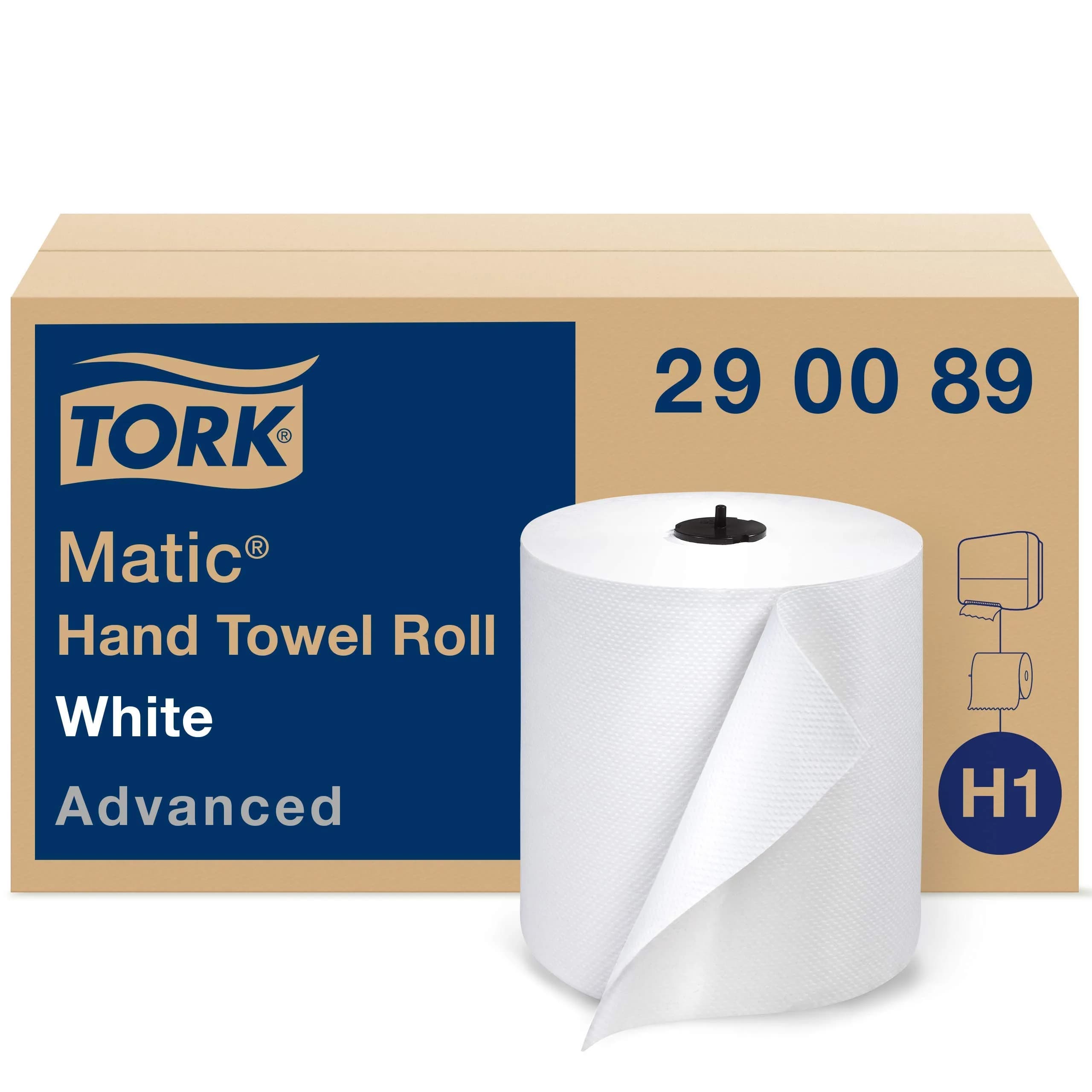 Tork Matic Advanced Paper Hand Towel Roll H1 (6 Rolls, 700ft Each) & Tork Mini Jumbo Toilet Paper Roll T2 (12 Rolls, 751ft Each) | USA Import - view 2