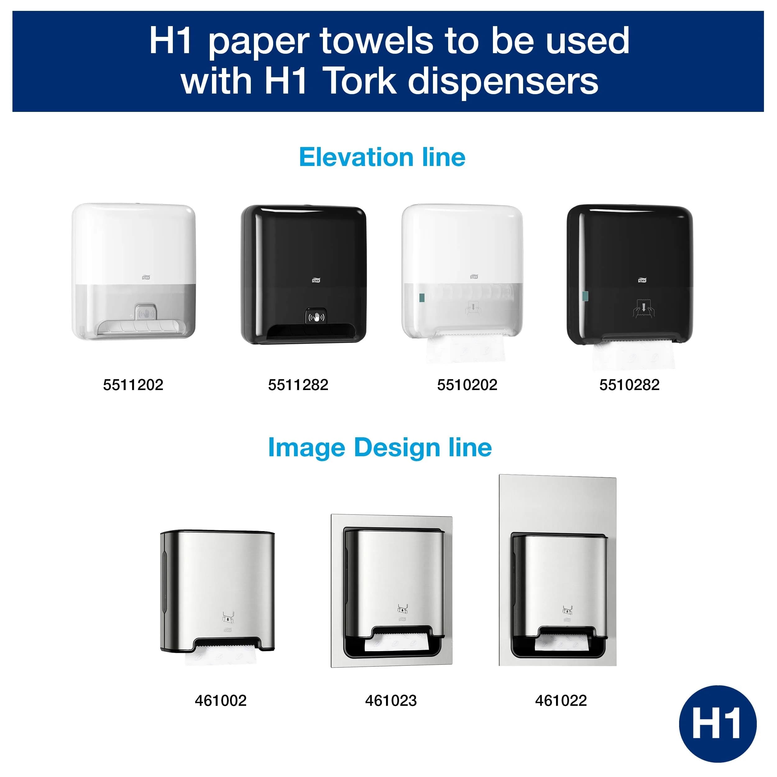 Tork Matic Advanced Paper Hand Towel Roll H1 (6 Rolls, 700ft Each) & Tork Mini Jumbo Toilet Paper Roll T2 (12 Rolls, 751ft Each) | USA Import - view 4