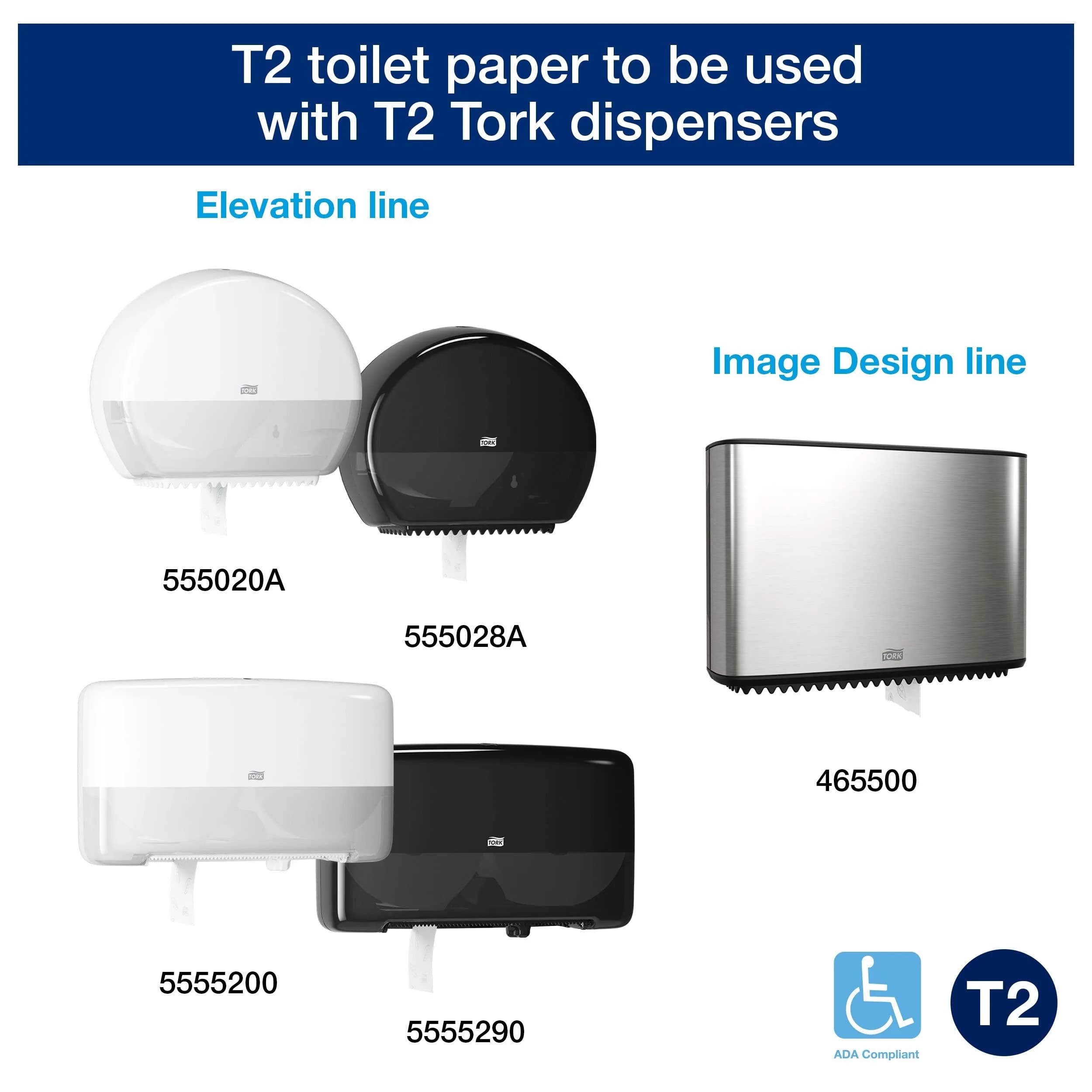 Tork Matic Advanced Paper Hand Towel Roll H1 (6 Rolls, 700ft Each) & Tork Mini Jumbo Toilet Paper Roll T2 (12 Rolls, 751ft Each) | USA Import - view 7