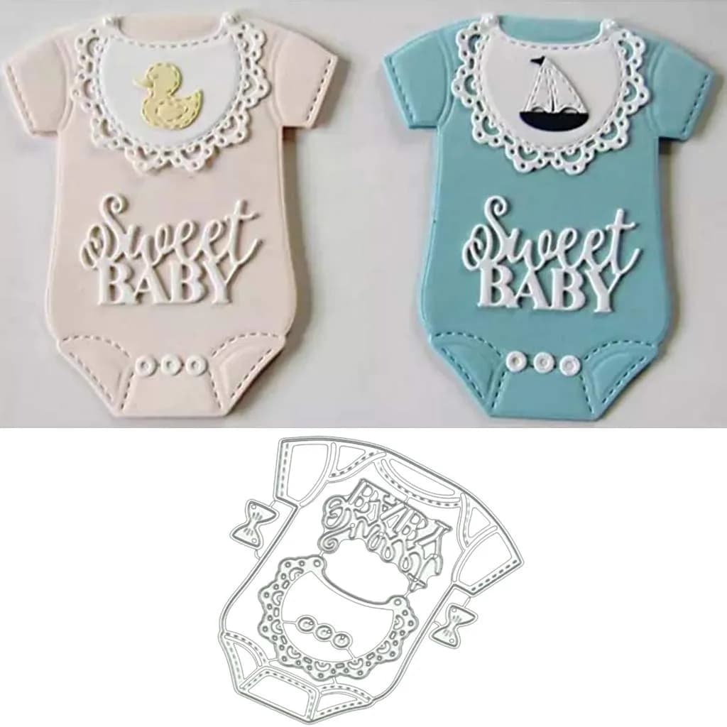 Lottoyday Baby Clothes Metal Die Cuts for Card Making | Precise, Durable & Safe (70-120 chars)