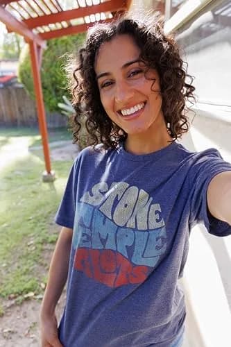 American Classics Stone Temple Pilots Circle Logo T Shirt Navy LG | Unisex 90s Grunge Band Tee thumbnail 6
