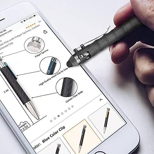 Cool Hand 4.5'' G10 EDC Ballpoint Ink Refillable Bolt Action Tactical Pens | Refillable, Compact & Ergonomic thumbnail 2