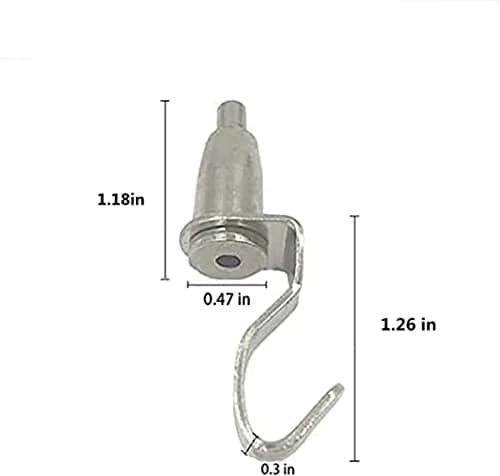 alblinsy 20 Pcs Adjustable Metal Art Gallery Display Hanger Hooks | Durable Wire Rope Rail Picture Hanging System thumbnail 2