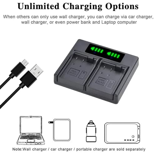 Batmax DMW-BLK22 Battery 2280mAh (7.2V) & Dual USB Charger Set | CE Certified for Panasonic Lumix DC-S5, GH6, GH5 II thumbnail 6