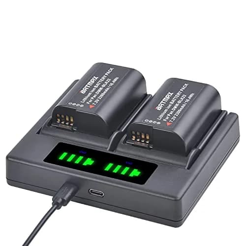 Batmax DMW-BLK22 Battery 2280mAh (7.2V) & Dual USB Charger Set | CE Certified for Panasonic Lumix DC-S5, GH6, GH5 II thumbnail 1