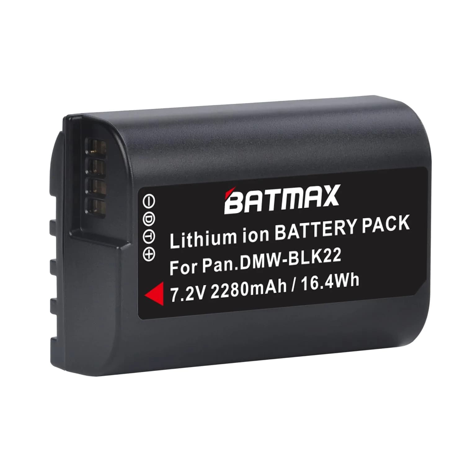 Batmax DMW-BLK22 Battery 2280mAh (7.2V) & Dual USB Charger Set | CE Certified for Panasonic Lumix DC-S5, GH6, GH5 II - view 2