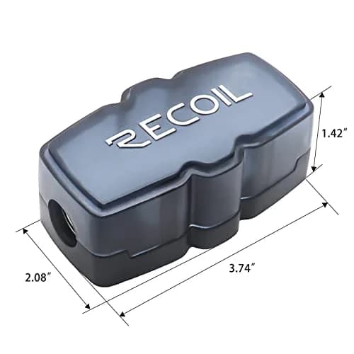 Recoil MFH12 2-Way Mini-ANL Fused Distribution Block 15.1cm (5.95in) | Max Power Transfer for Car Audio thumbnail 4