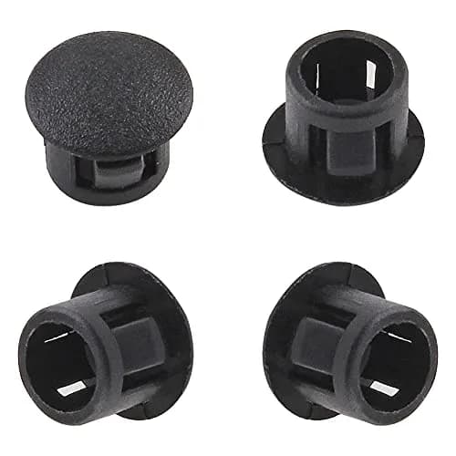 Jersvimc 36 Pcs 1/4 Inch (6mm) Black Hole Plug Plastic Hole Cover | Furniture Floor Protector thumbnail 5
