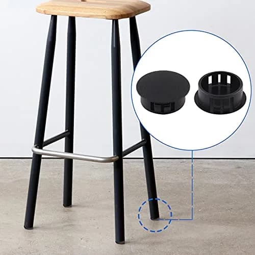 Jersvimc 36 Pcs 1/4 Inch (6mm) Black Hole Plug Plastic Hole Cover | Furniture Floor Protector thumbnail 8