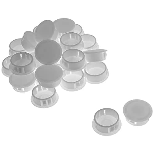 Jersvimc 25Pcs White 1 Inch (25mm) Hole Plug Cover | Furniture Floor Protector thumbnail 1