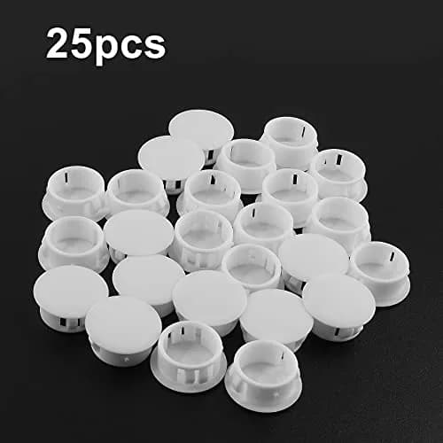Jersvimc Furniture Floor Protector, 25Pcs White 5/8 Inch (16mm) Hole Plug | Floor & Furniture Safety thumbnail 2