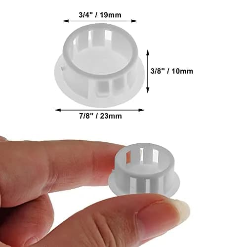 Jersvimc 25Pcs 3/4 Inch (19mm) White Hole Plug | Furniture Floor Protector thumbnail 4